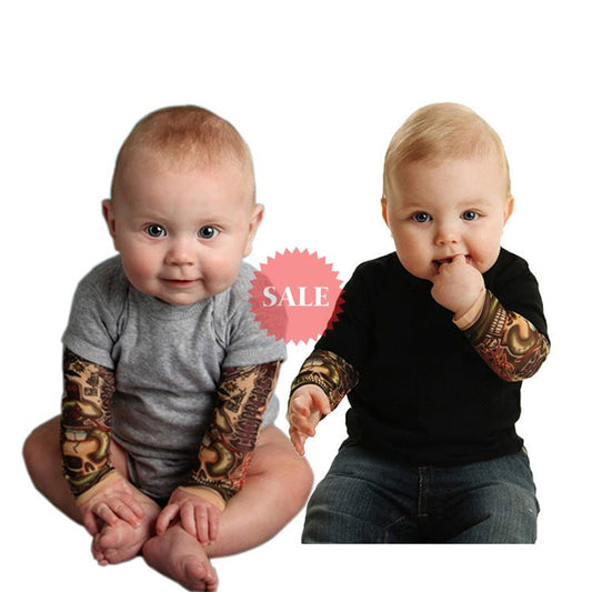 Baby Long Sleeve Tattoo Bag Fart Clothes