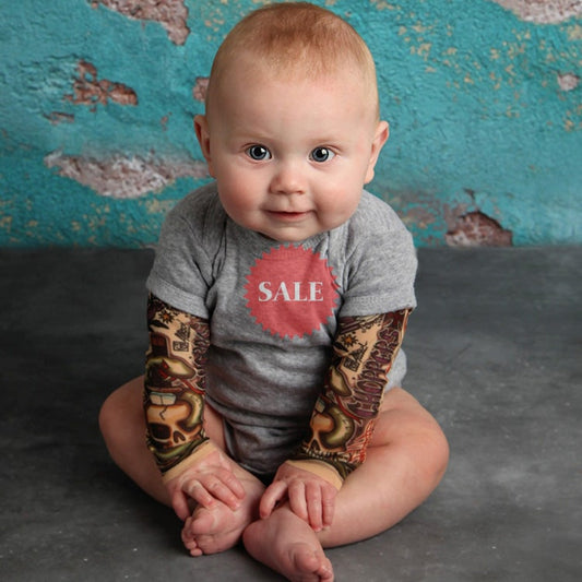 Baby Long Sleeve Tattoo Bag Fart Clothes